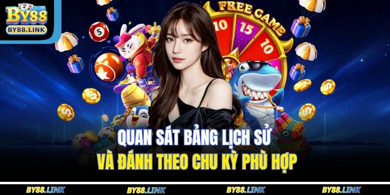 Quan sát bảng lịch sử và đánh theo chu kỳ phù hợp